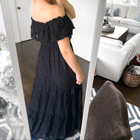 🖤 CATHERINE MALANDRINO ELECTRIC GARDEN BLACK MAXI - Picture 6 of 14